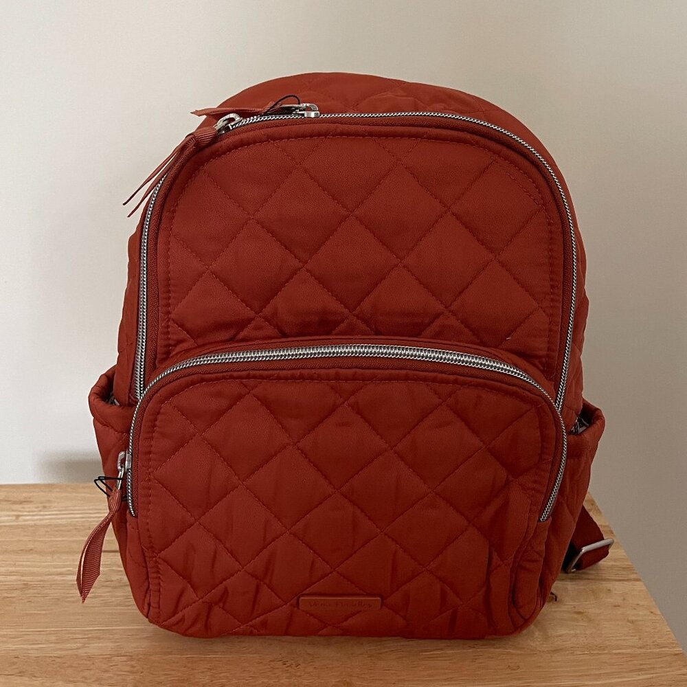 Vera Bradley Small Backpack in Performance Twill (Toasted Terracotta) NWT